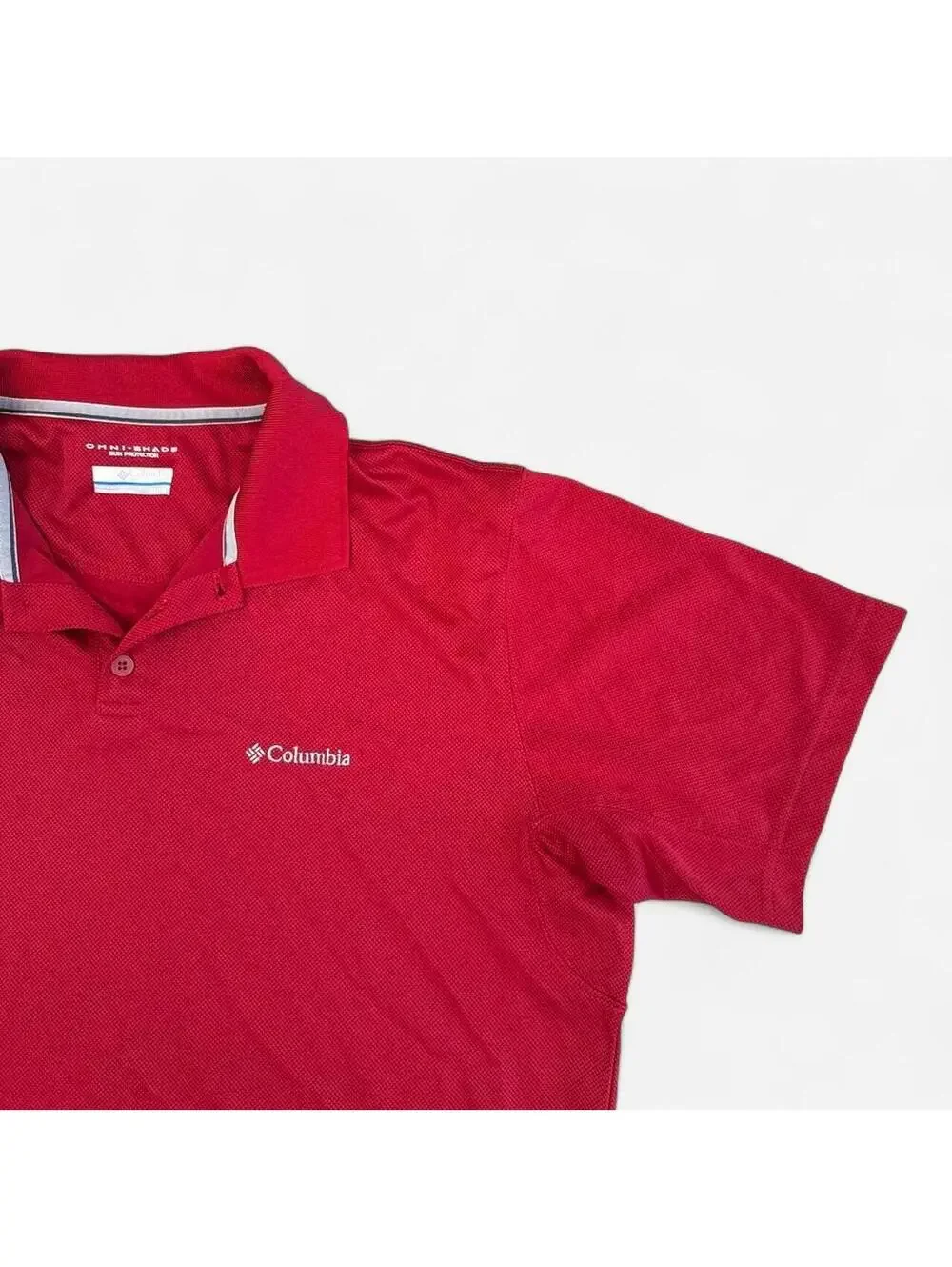 Columbia Sportswear red polo shirt